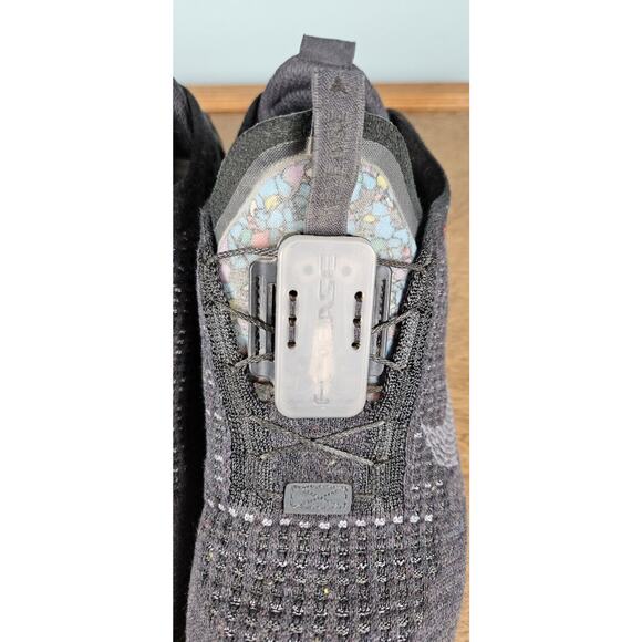 Nike Air‎ Vapormax Sz 6.5 2020 Flyknit FK TRIPLE BLACK DARK GREY - Picture 7 of 16